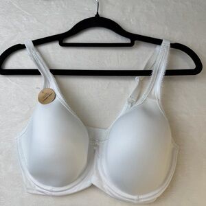Wacoal White Underwire T Shirt Bra 32DD Smooth Full Coverage Everyday Bra